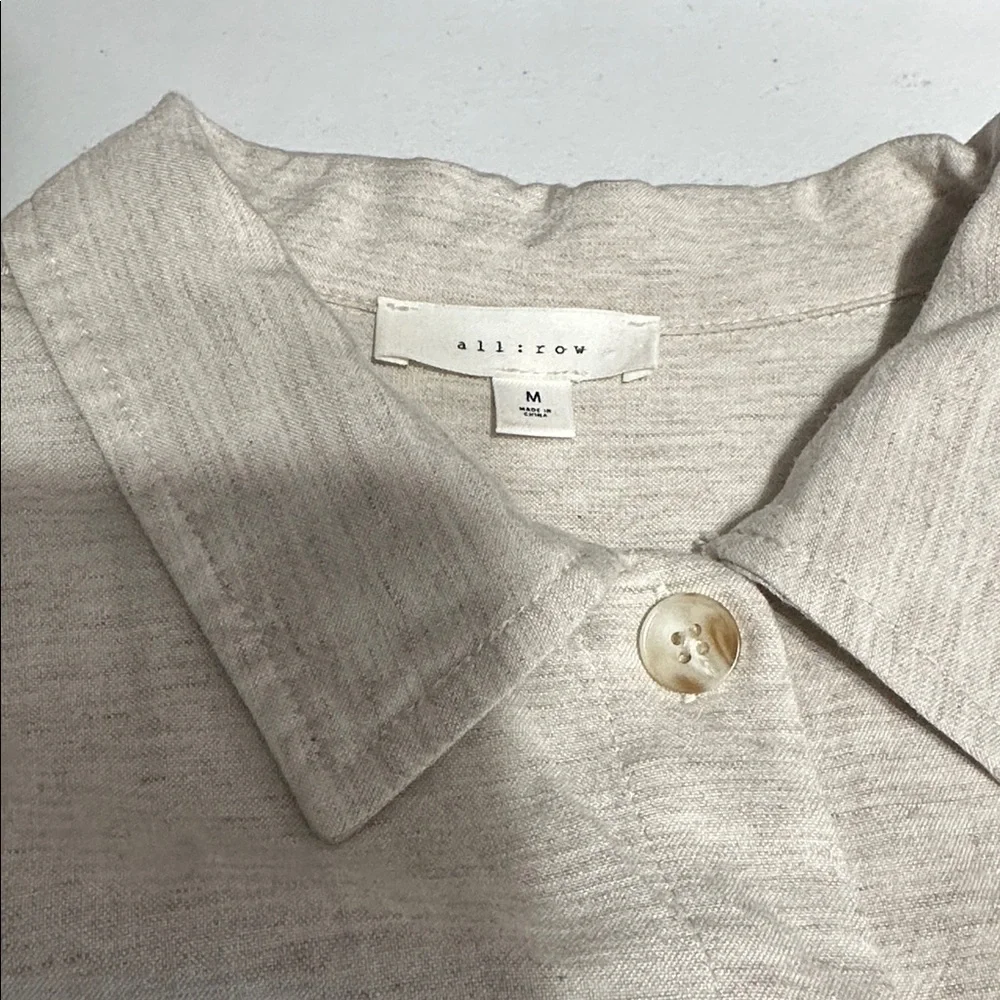 All:row Cream Button-Up Shirt - Picture 4 of 7